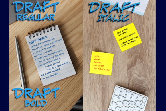 Draft Font - Preview 1