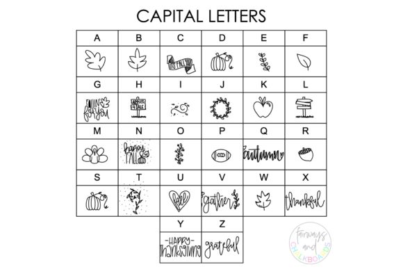 Fall Doodles Font - Preview 1