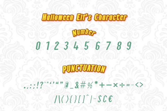 Halloween Elf Font PNG with transparent background - Preview 2