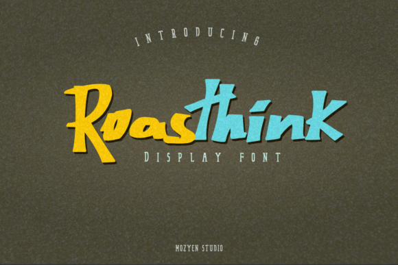 Roasthink Font PNG with transparent background - Preview 6