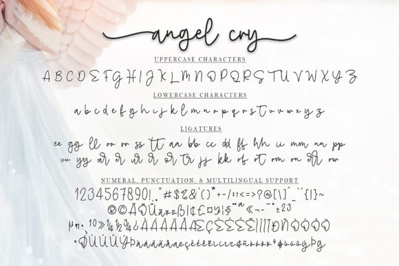 Angel Cry Font - Preview 6