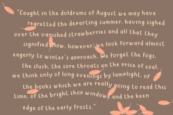 August Font - Preview 2