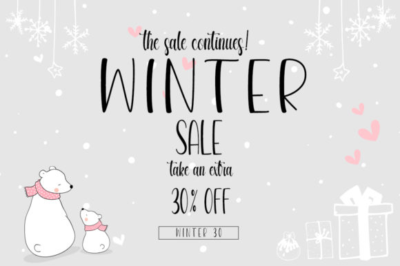 Beautiful Winter Day Font - Preview 1