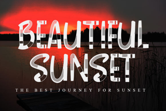 Black White Font - Preview 3