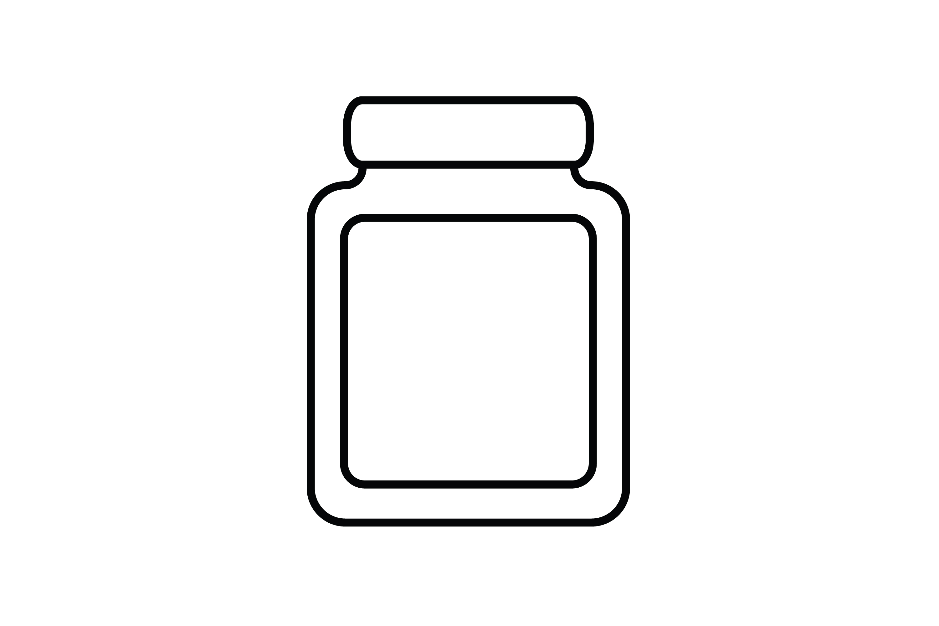 Empty Jar Line Art Style Kitchen Icon
