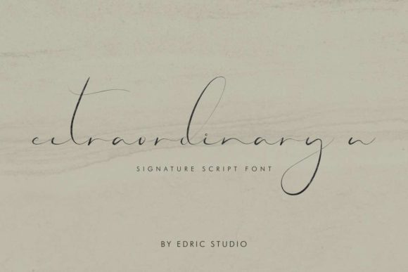 Extraordinary U Font - Preview 1