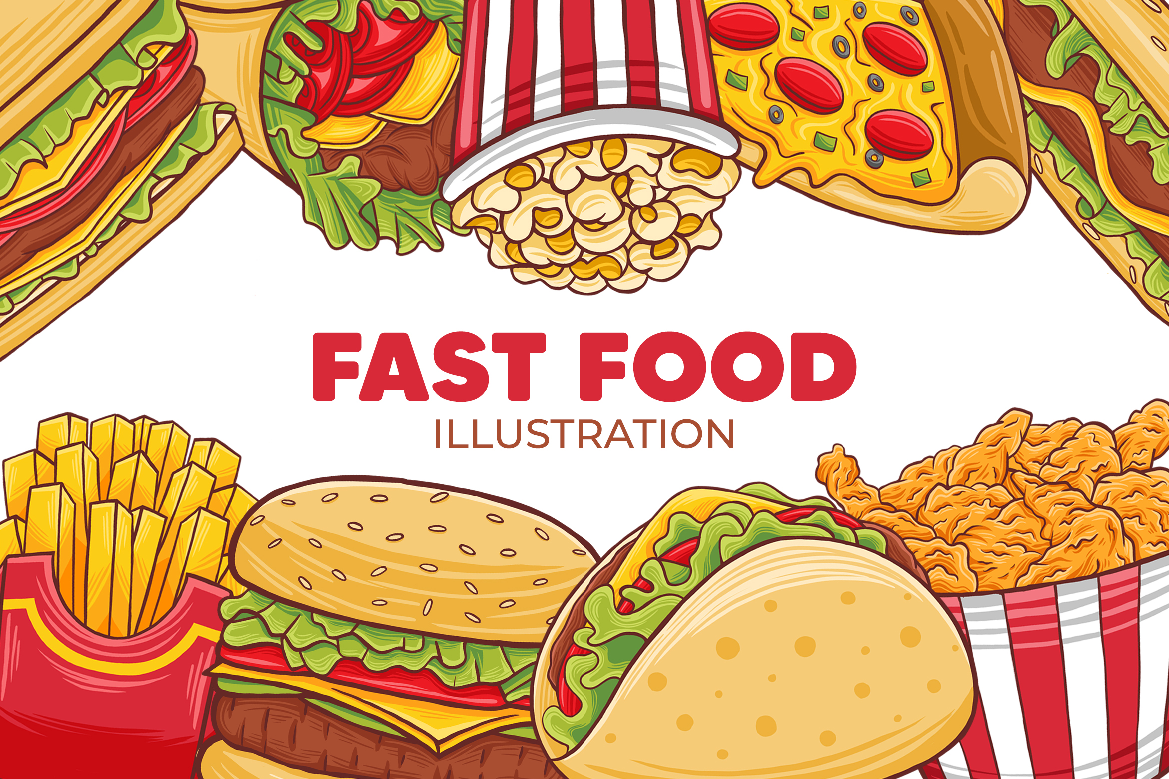 Fast Food Illustration
