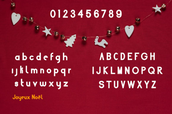 Joyeux Noël Font PNG with transparent background - Preview 3