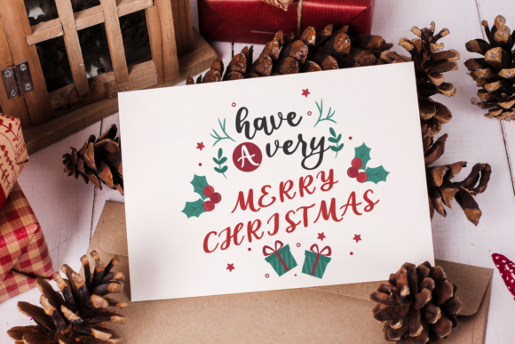 Love Christmas Font PNG with transparent background - Preview 4