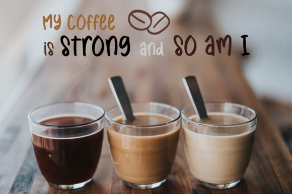 Mango Smoothie Font PNG with transparent background - Preview 1