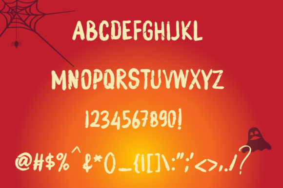 Monster Boo Font PNG with transparent background - Preview 4
