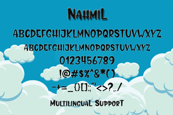Nahmil Font PNG with transparent background - Preview 1