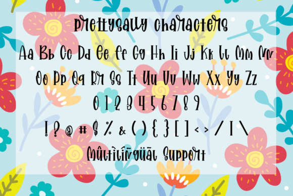 Prettysally Font PNG with transparent background - Preview 5