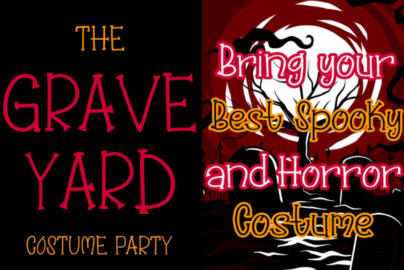 Pumpkin Jack Font PNG with transparent background - Preview 3