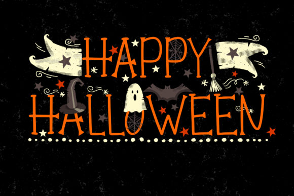 Pumpkin Jack Font PNG with transparent background - Preview 4