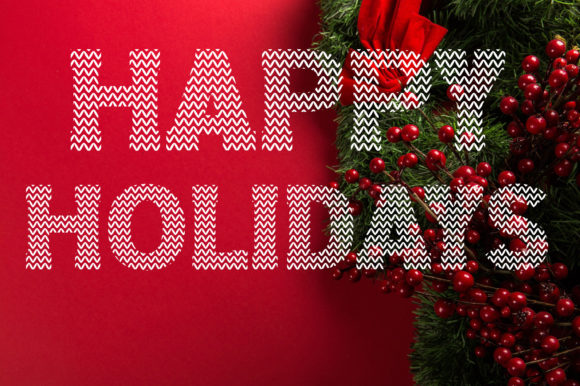 Santa Ugly Sweater Font PNG with transparent background - Preview 2