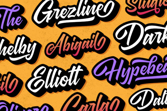 Sidney Hayden Font PNG with transparent background - Preview 2