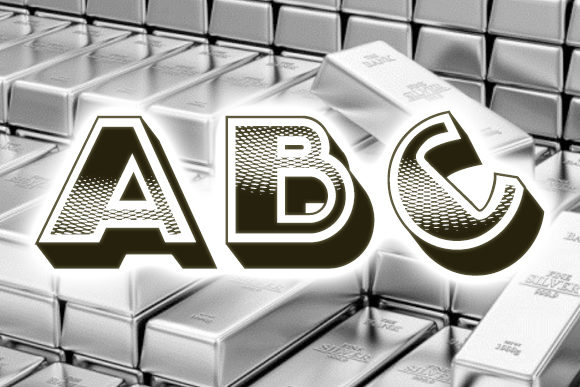 Silver Font PNG with transparent background - Preview 2