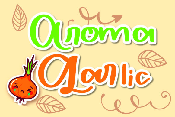 Aroma Garlic Font - Preview 1