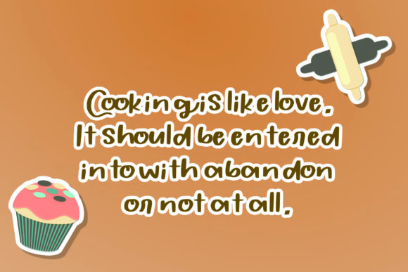 Aroma Garlic Font - Preview 6