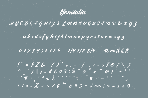 Bonitalia Font - Preview 6