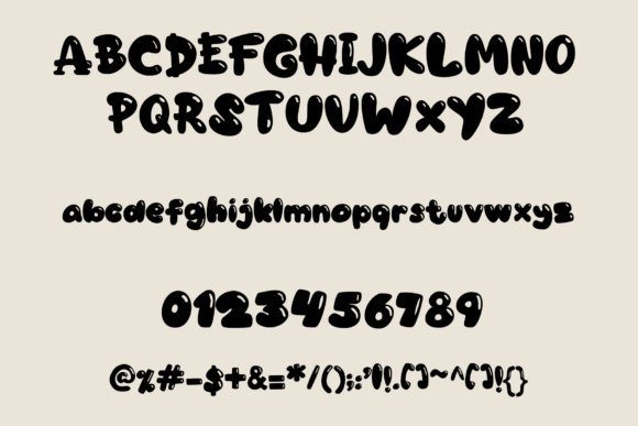 BubbleNW Font - Preview 4