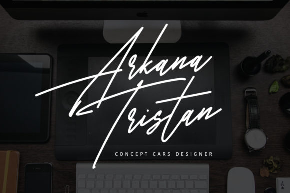Harris Signature Font - Preview 3