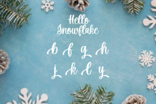 Hello Snowflake Font by Fikryal Studio · Creative Fabrica
