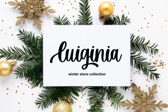 Hello Snowflake Font PNG with transparent background - Preview 4