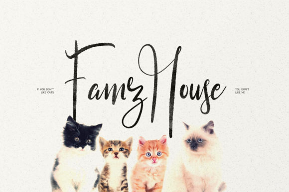 Little Kittens Font PNG with transparent background - Preview 3