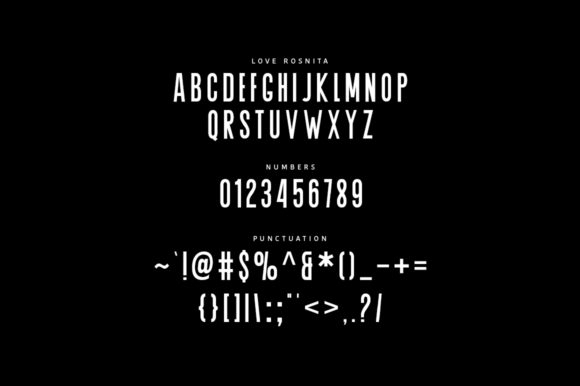 Love Rosnita Duo Font PNG with transparent background - Preview 5