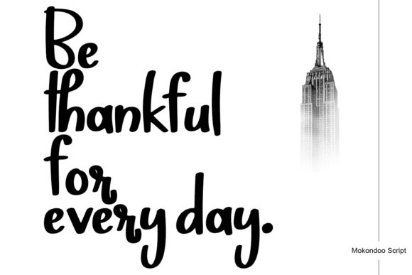 Mokondoo Font PNG with transparent background - Preview 1