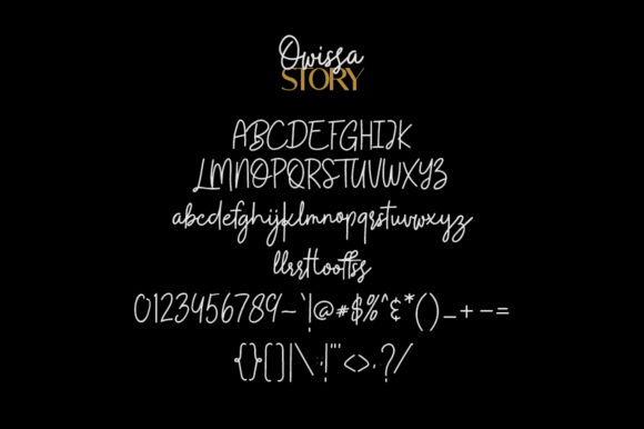 Owissa Story Duo Font PNG with transparent background - Preview 6