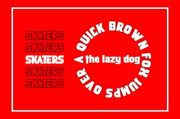 Skaters Font PNG with transparent background - Preview 3