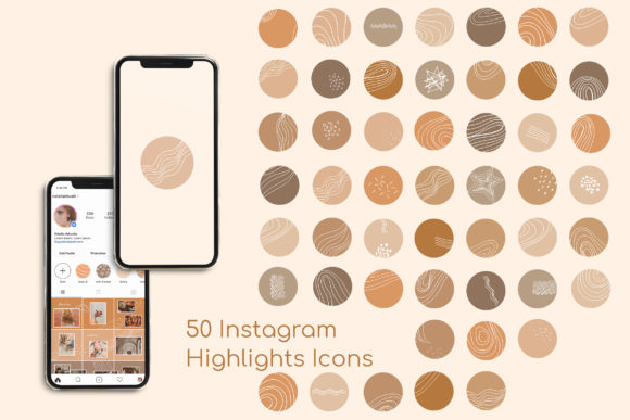 Abstract Instagram Story Highlight Icons - Digital