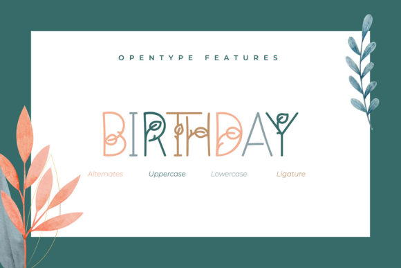Arleafia Font - Preview 3