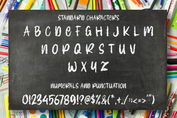 Chalkboard Font - Preview 1