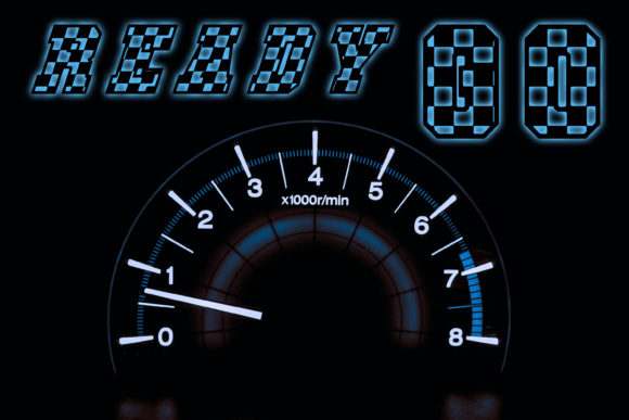 Checkered Race Font - Preview 2