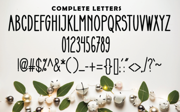 Christmas Light Font - Preview 1