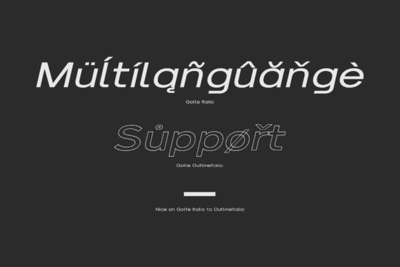 Golte Font PNG with transparent background - Preview 2