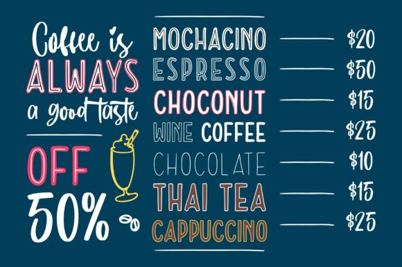 Hello Eatery Font - Preview 2