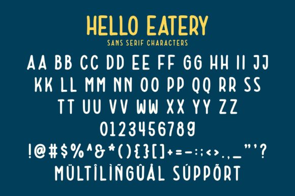 Hello Eatery Font - Preview 6