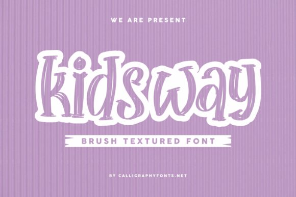 Kids Way Font PNG with transparent background - Preview 1