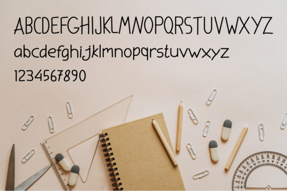 Kids Written Font PNG with transparent background - Preview 3