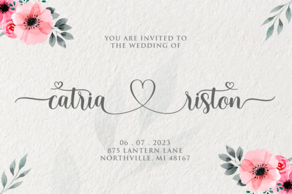 Mellisa Hella Font PNG with transparent background - Preview 5