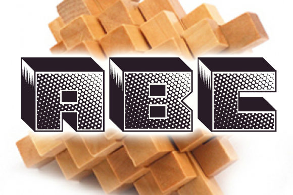 Shiny Blocks Font PNG with transparent background - Preview 2
