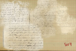 Old Scripts Transparent Vintage Script Overlay / Blender Set 4 Graphic by LilBitDistressed ...