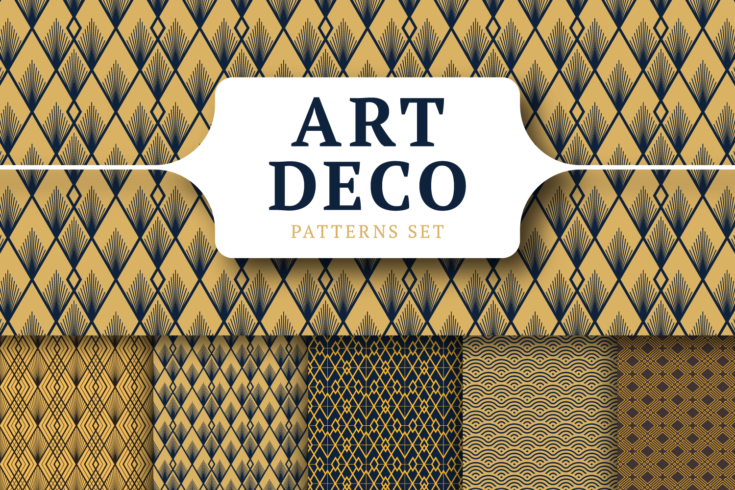 Art Deco Patterns Set