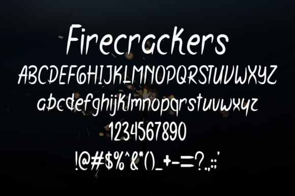 Firecrackers Font - Preview 4