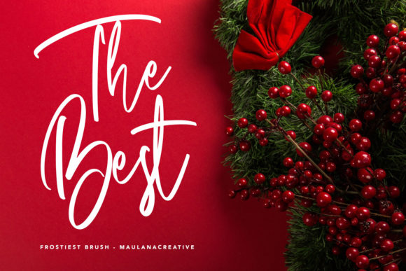 Frostiest Brush Font PNG with transparent background - Preview 5